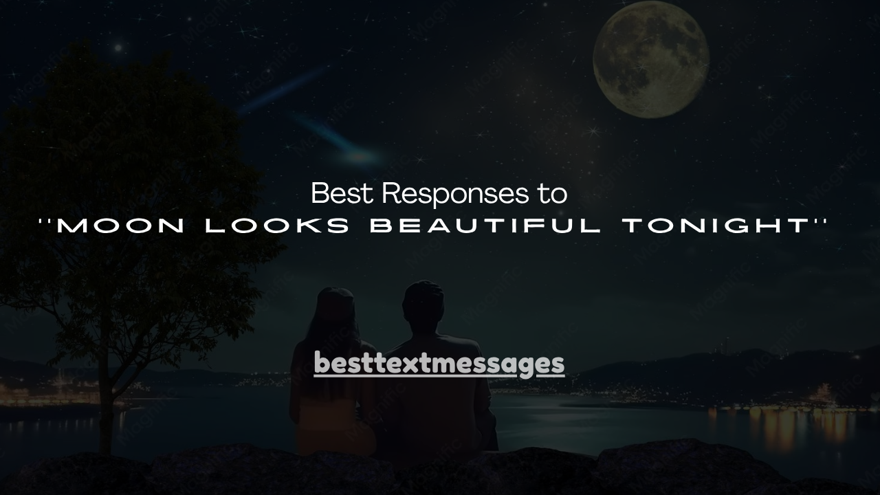 120+ Best Responses to ''Moon Looks Beautiful Tonight''